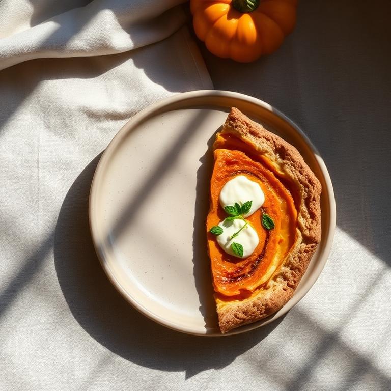 Tarta de zapallo y ricota (masa integral)