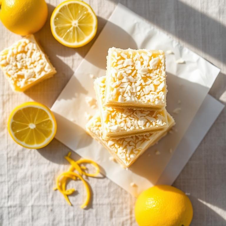 Barritas de coco y limón