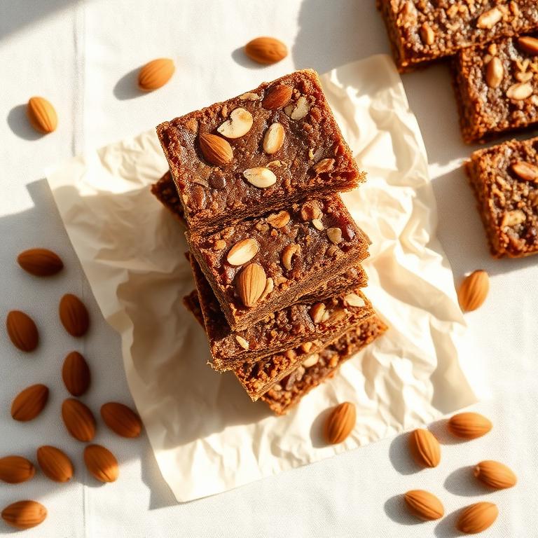 Barritas de dátil y almendra sin horno