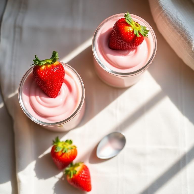 Mousse de frutilla y yogur