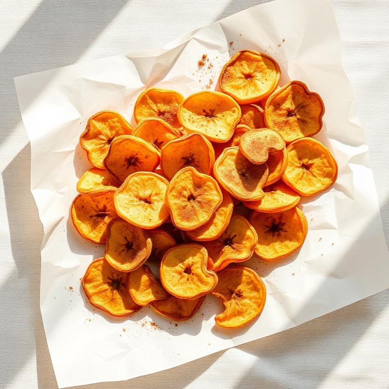 Chips de manzana al horno