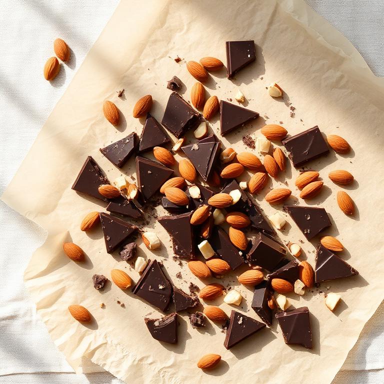Chocolate casero con almendras