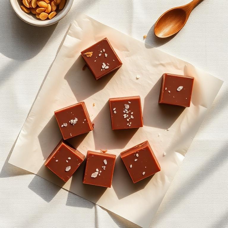 Fudge de manteca de maní y cacao