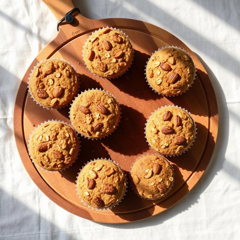 Muffins de banana y avena