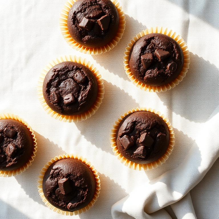 Muffins de cacao y calabaza