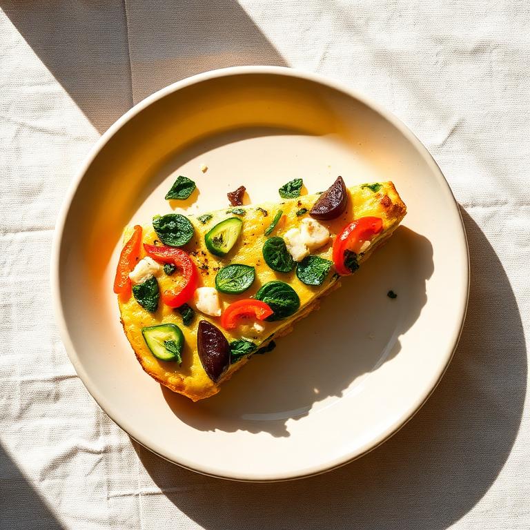 Tortilla de vegetales al horno