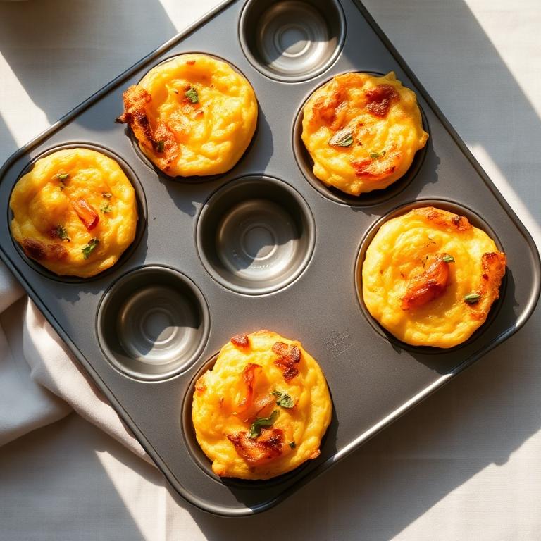 Mini tortillas de papa y cebolla al horno
