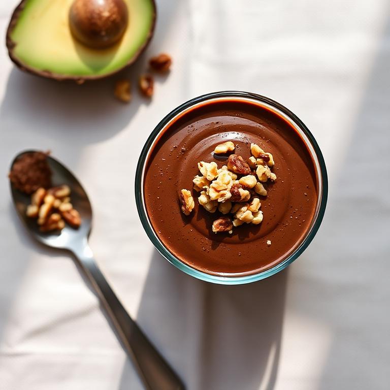 Mousse de cacao y palta