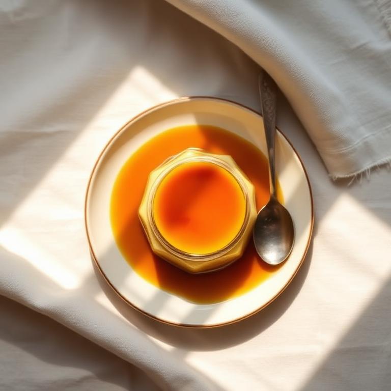 Flan de vainilla con endulzante