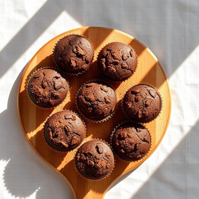 Muffins de cacao y calabaza